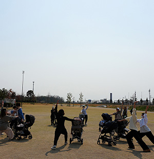 バギーヨガの様子