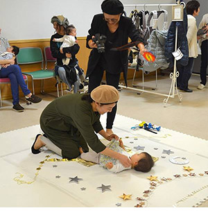 寝相アートの様子